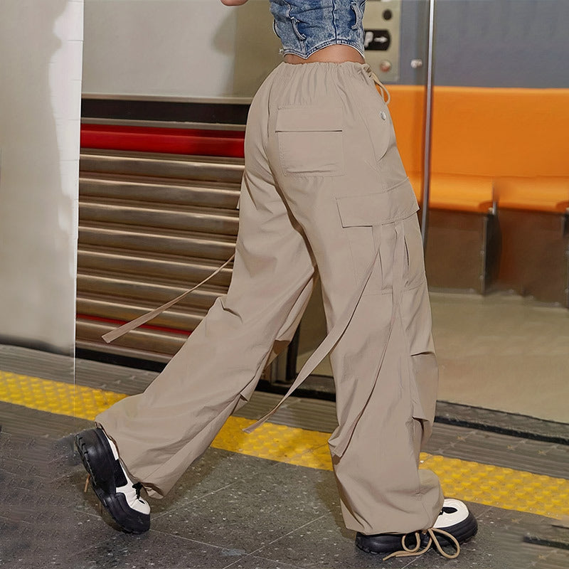 WW | Casual cargo pants with elasticated waist and side pockets