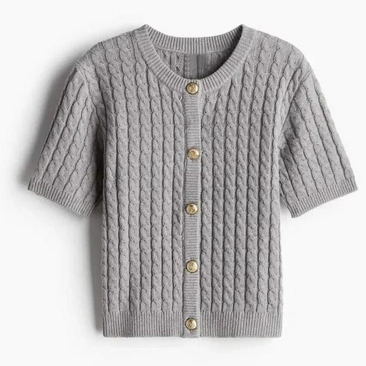 Damen Kurzarmstrickjacke W&W