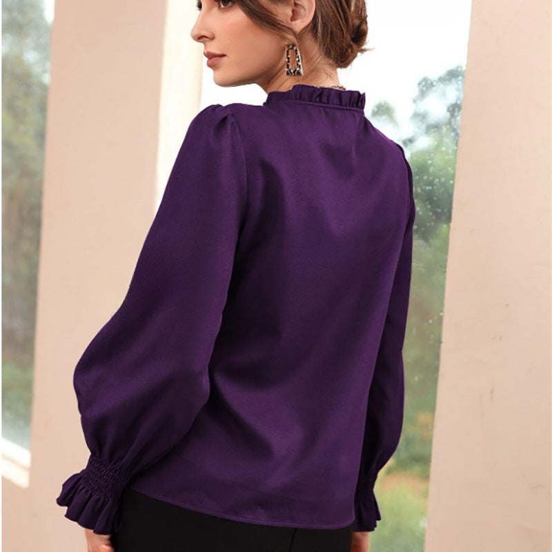 WW | Satin Long Sleeve Shirt