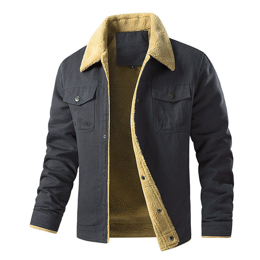 Herren gefütterte Utility-Jacke mit Teddyfutter WW