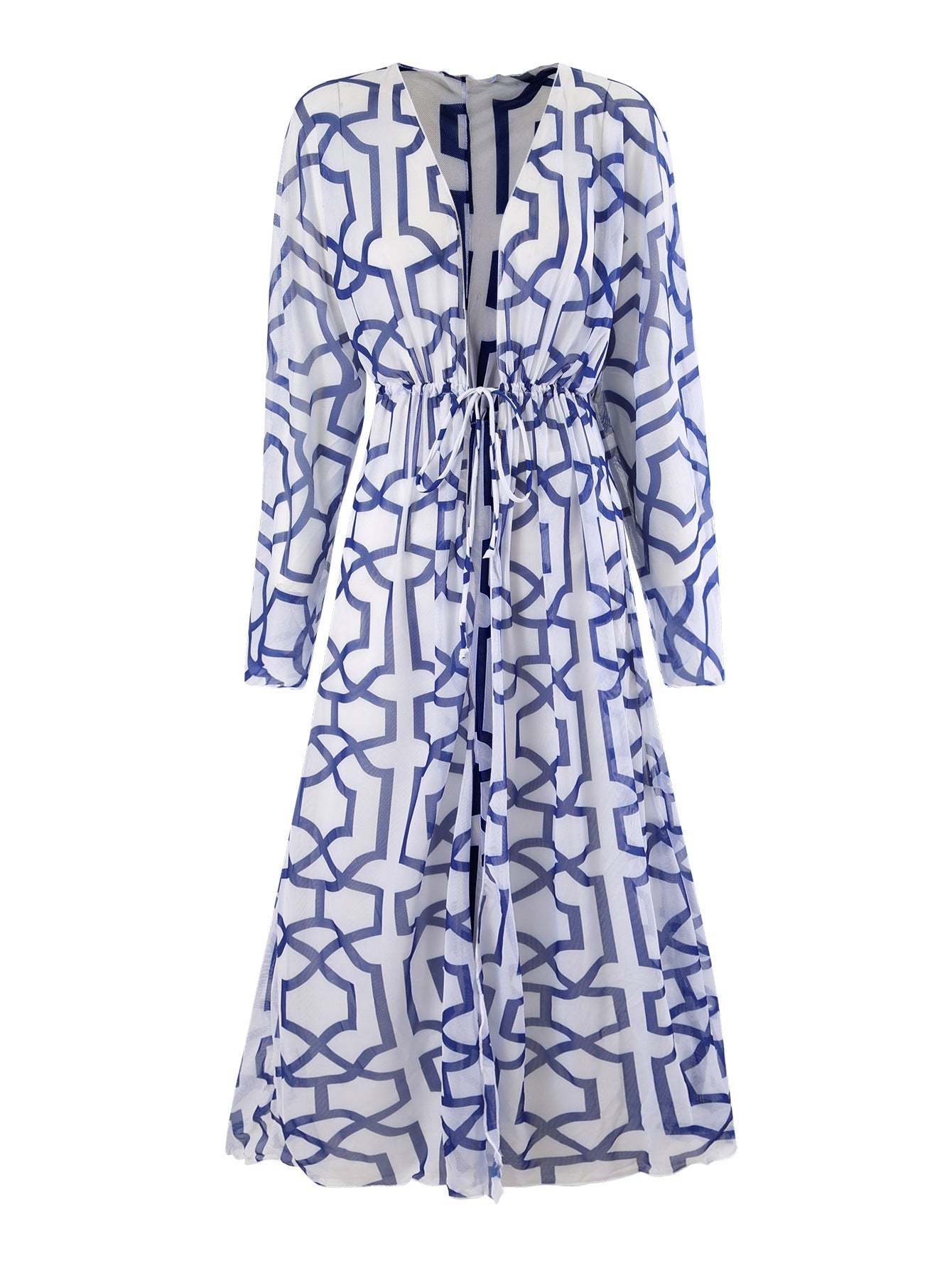 Damen Badeanzug mit elegantem Kimono und raffiniertem Gürtel WW