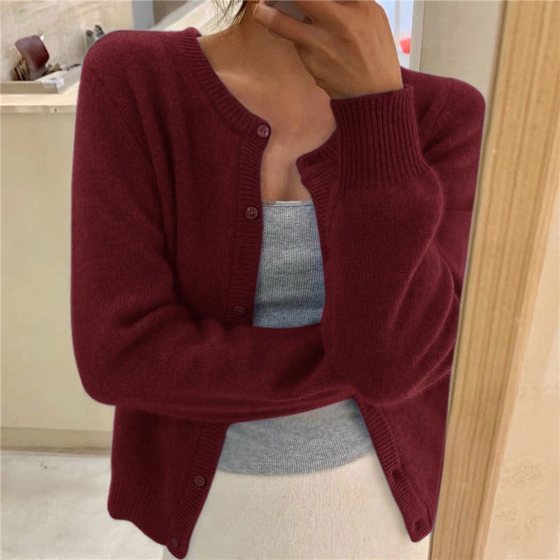Damen kuschelige Strickjacke WW