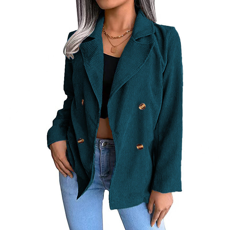 WW | Damen Baumwolljacke Doppelknopfverschluss