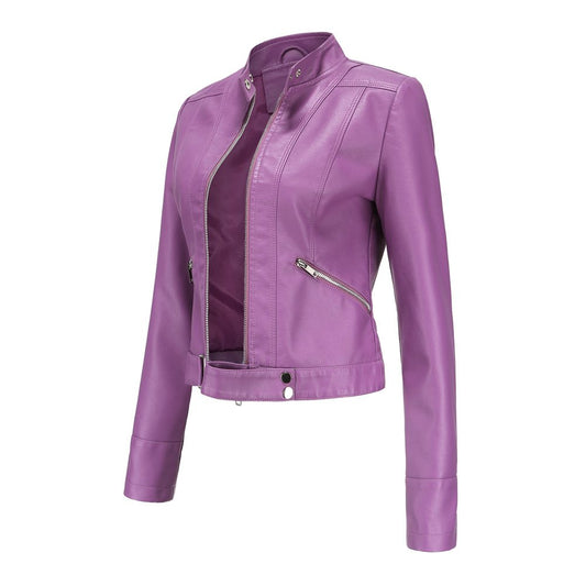 WW | PU Lederjacke - Elegant & Lebhaft - Reißverschluss Design - Vielseitige Schicht