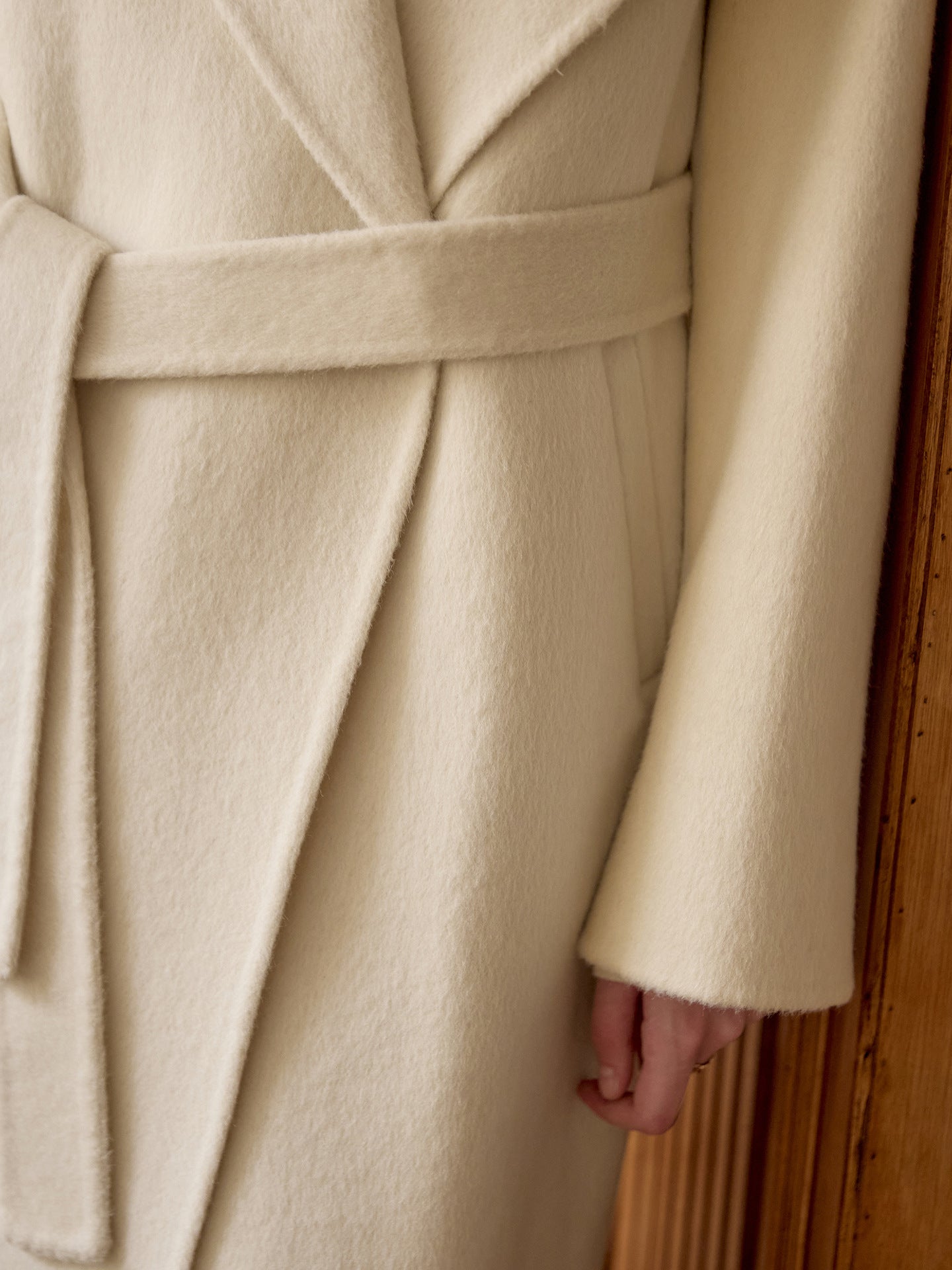 WW | Oversized Long Coat Minimalist Wrap Design