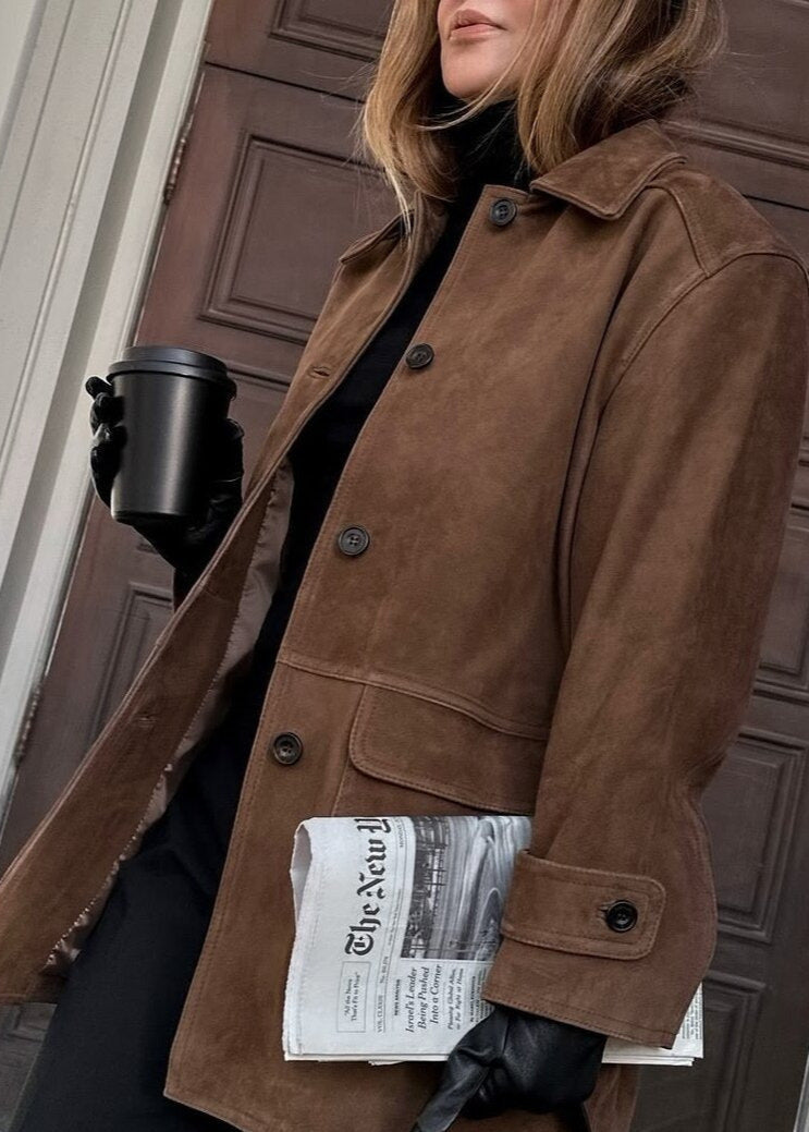 WW | Wildleder Button-Up Jacke