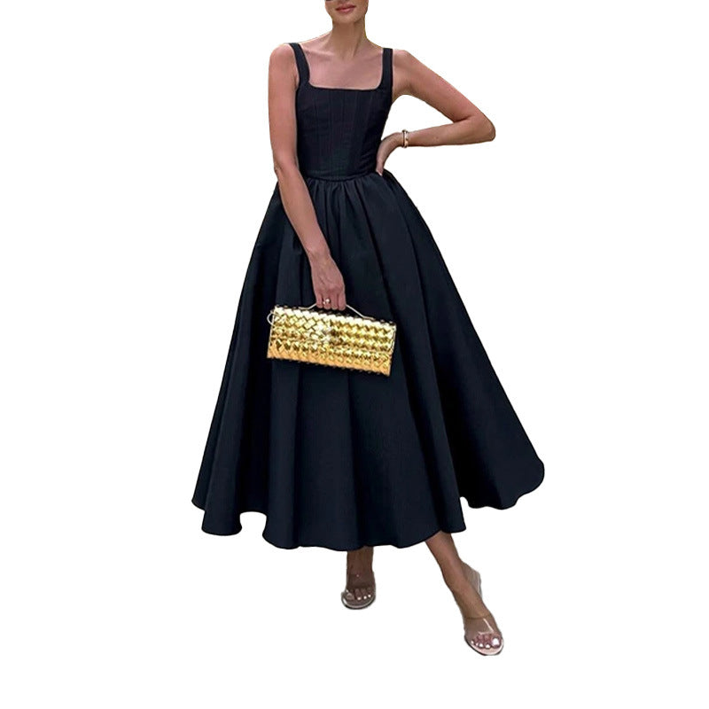 Damen Elegantes Ballkleid mit einem taillierten Oberteil und weichem, schwingendem Rock WW