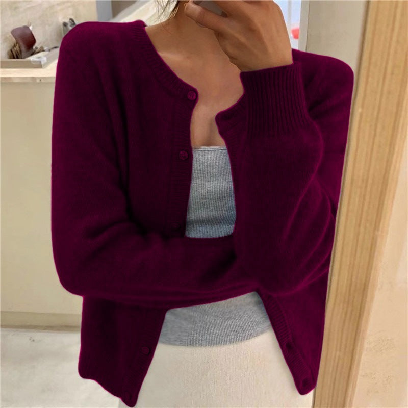 Damen kuschelige Strickjacke WW