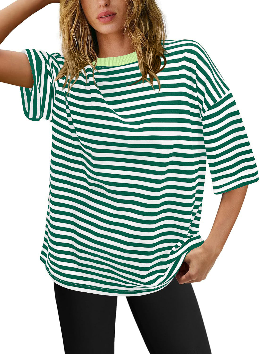 Women's Plus Size Striped T-Shirt WW