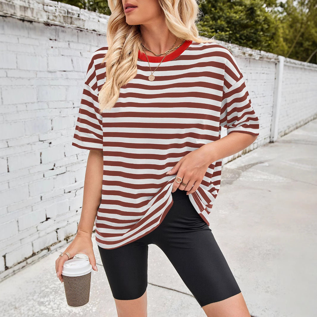 Women's Plus Size Striped T-Shirt WW