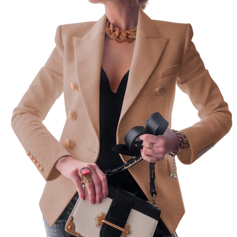 WW | Damen Eleganter Blazer Doppelte Knöpfe Stil