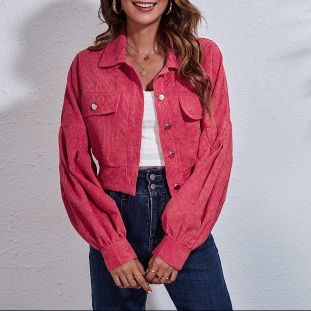 WW | Damen Blouson Jacke Breite Ärmel Design