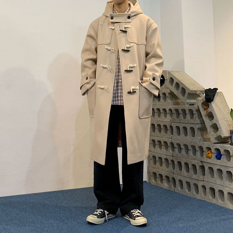 Damen Hochwertige Dufflecoat mit Kapuze und modernen Details WW