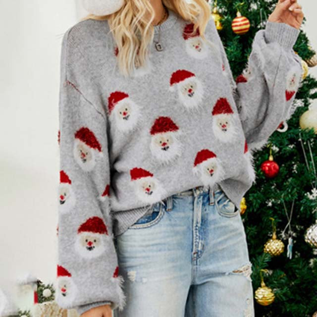 WW | Modischer Weihnachtsstrickpullover für Damen