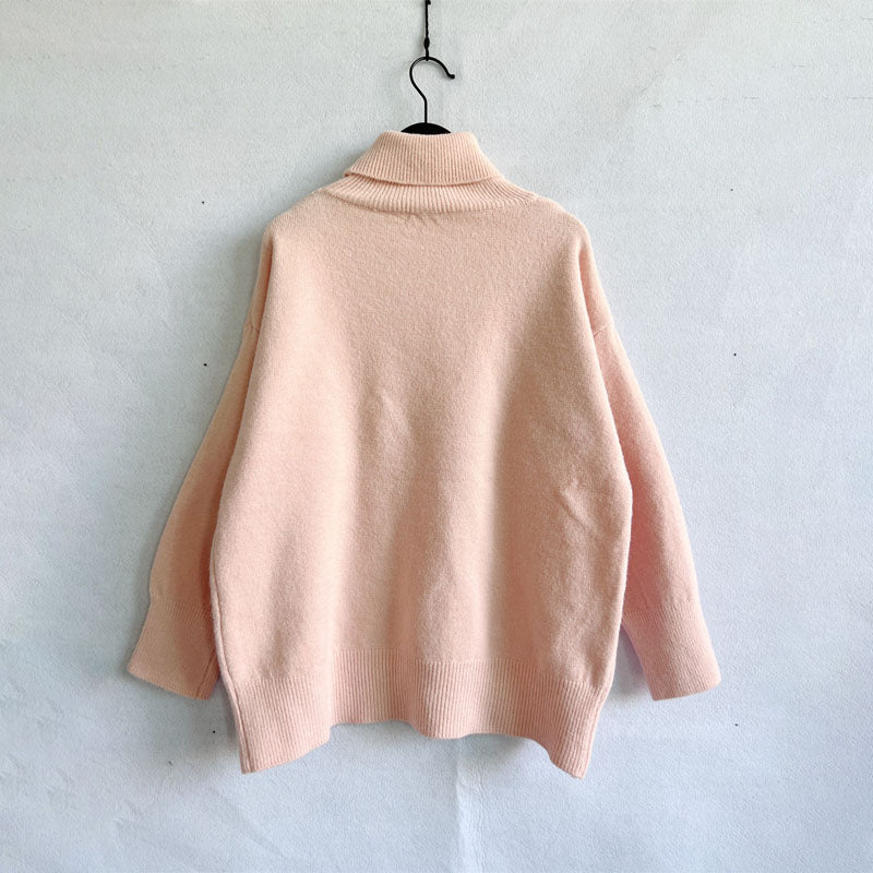 WW | Weicher Pullover Aus Einfarbigem Strick
