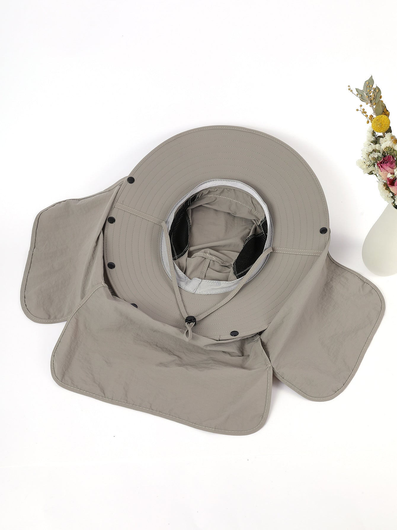 Damen UV-Schutz Fischerhut mit abnehmbarer Nackenabdeckung und atmungsaktiver Netzstruktur WW