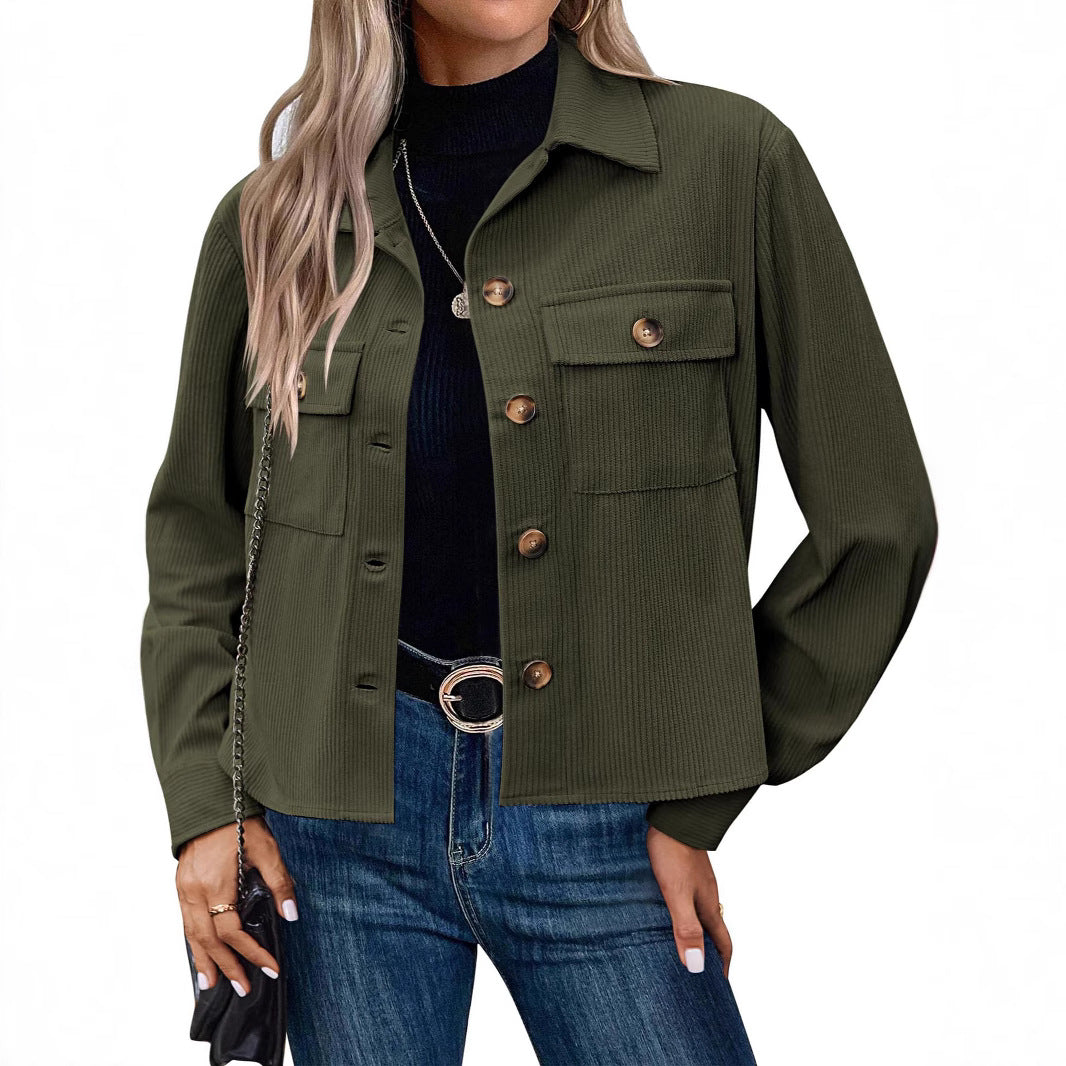 WW | Women's Corduroy Jacket with Chest Pockets