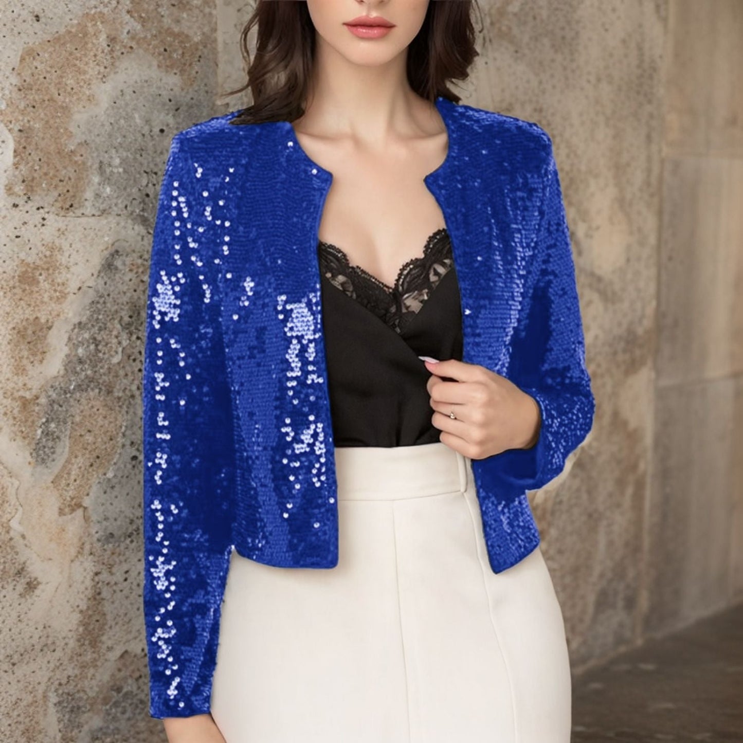 Women's Sequin Jacket in a Modern Cut WW