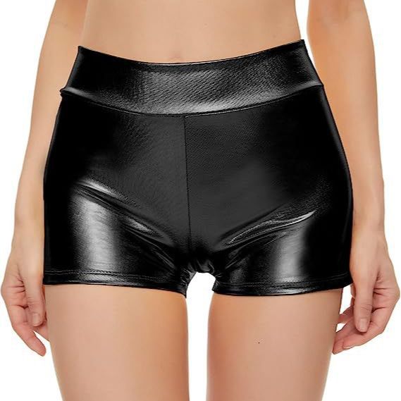 Damen Sportliche Hochbund Shorts W&W
