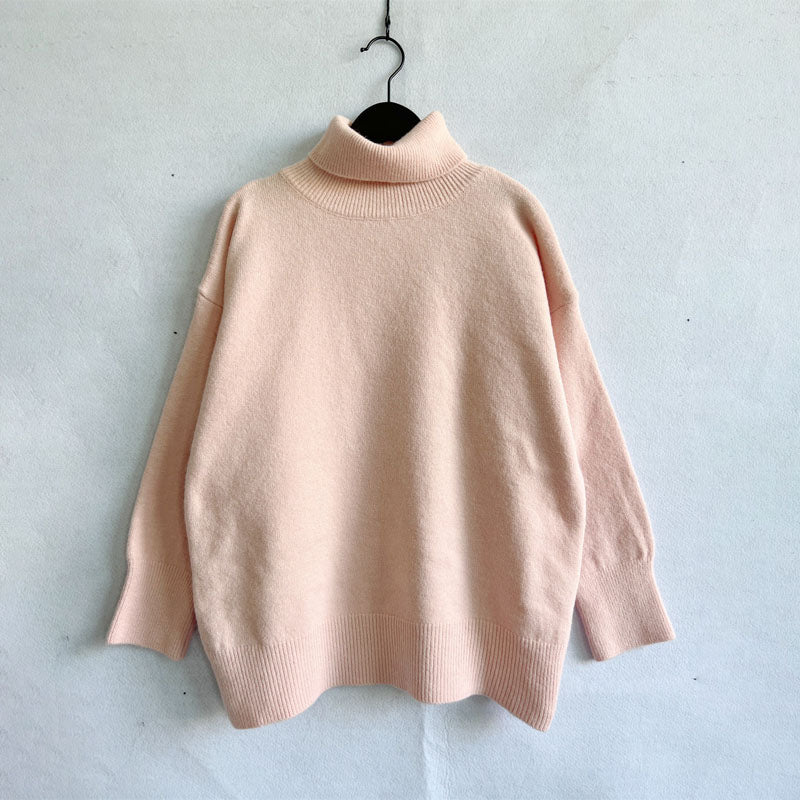 WW | Weicher Pullover Aus Einfarbigem Strick