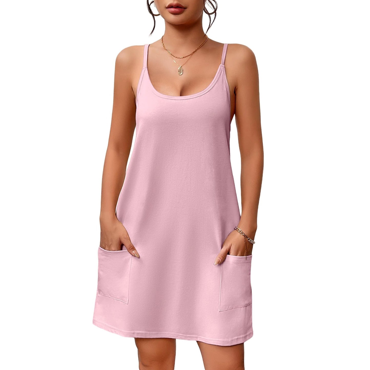 Damen Freizeitkleid mit praktischen Taschen WW