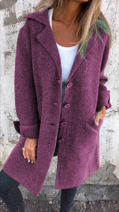 WW | Wool-look Relaxed Fit Single-breasted Classic Lapel