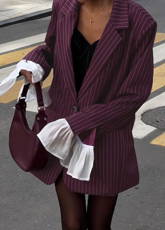 WW | Nadelstreifen Blazer mit Statement Ärmeln