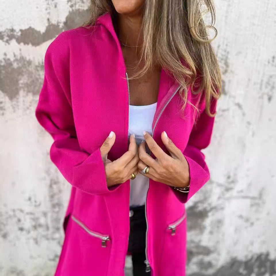 Women's Stylish Comfortable Jacket with Hood WW