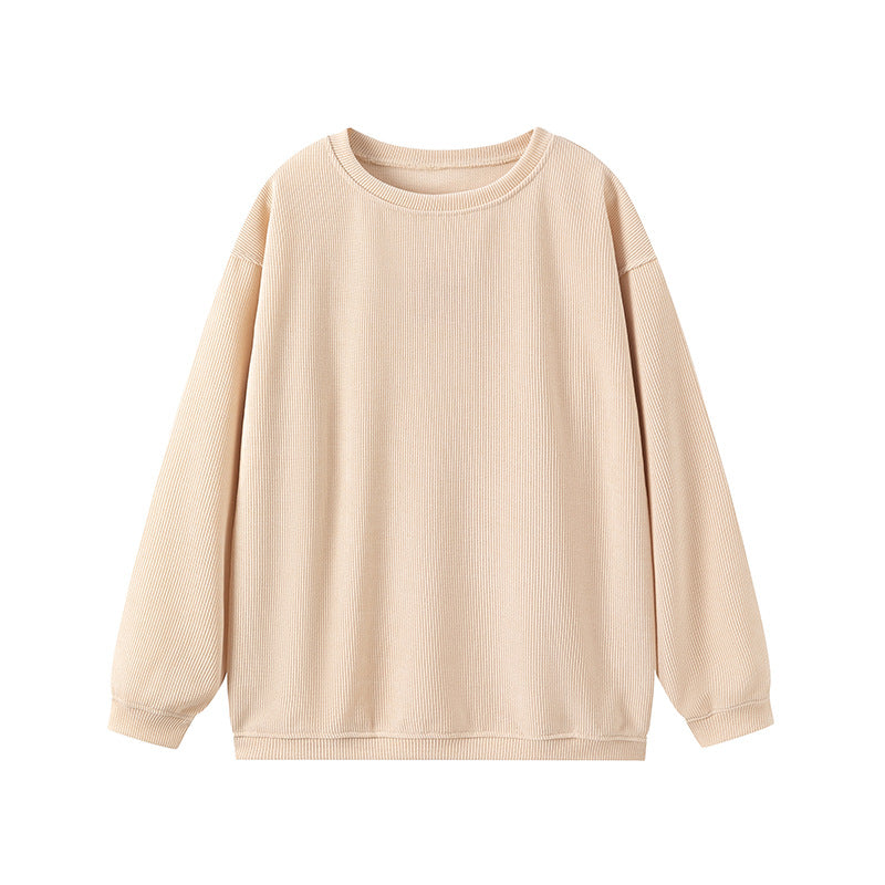 WW | Ribbed knit Loose fit Round neck Long sleeves