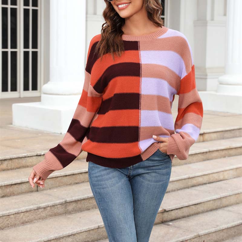 WW | Gestreifter Strickpullover für Stilvolle Outfits