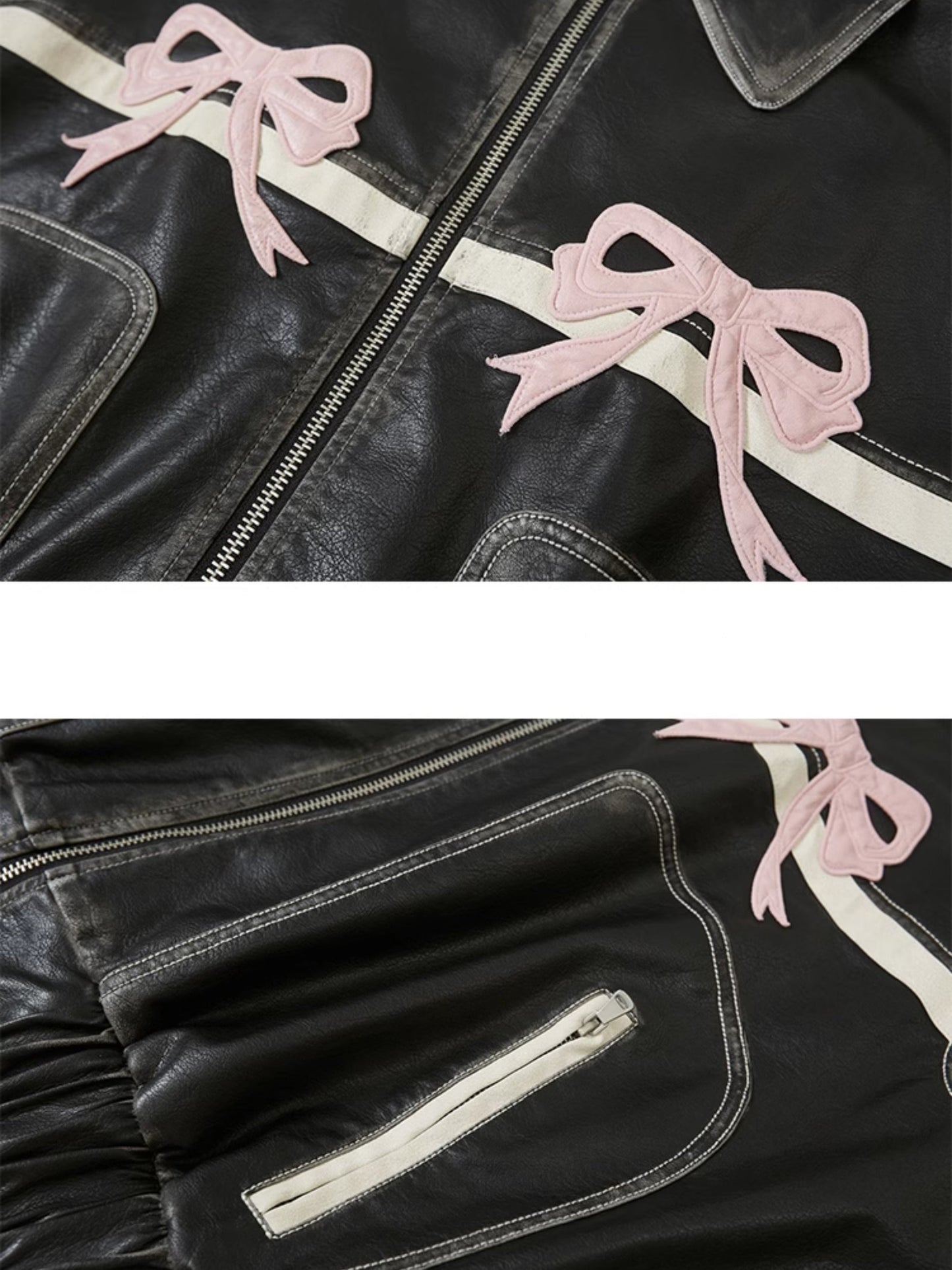 WW | Loop Zipper Leather Jacket