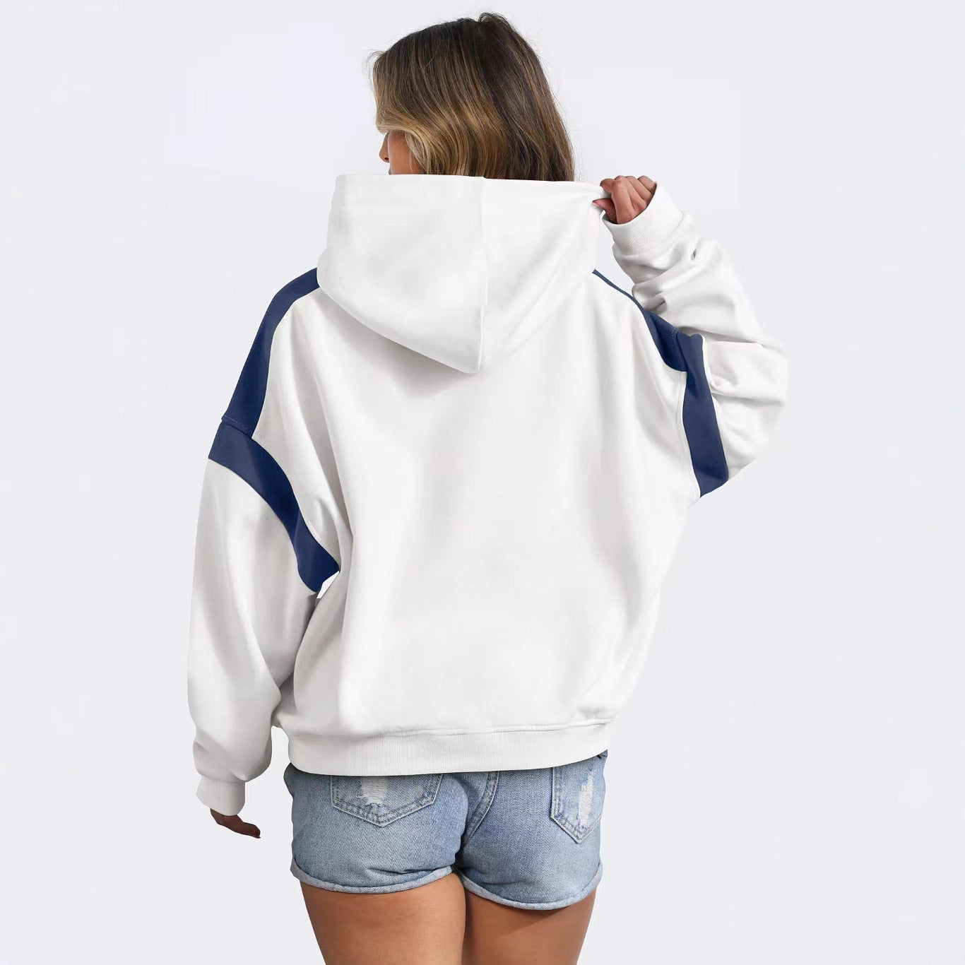 WW | Kapuzensweatshirt mit Kontrasttasche