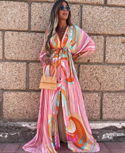 WW | Short Sleeve Flowy Maxi Dress