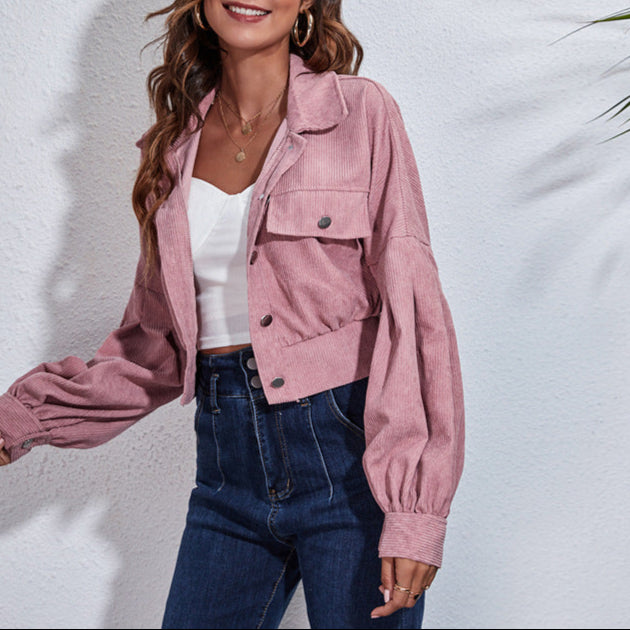 WW | Damen Blouson Jacke Breite Ärmel Design