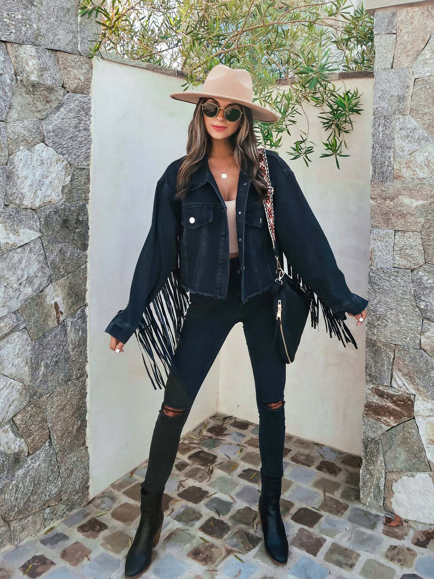 WW | Denimjacke - Western-inspirierter Stil - Robustes Baumwoll-Denim - Freizeit- & Festivalbekleidung