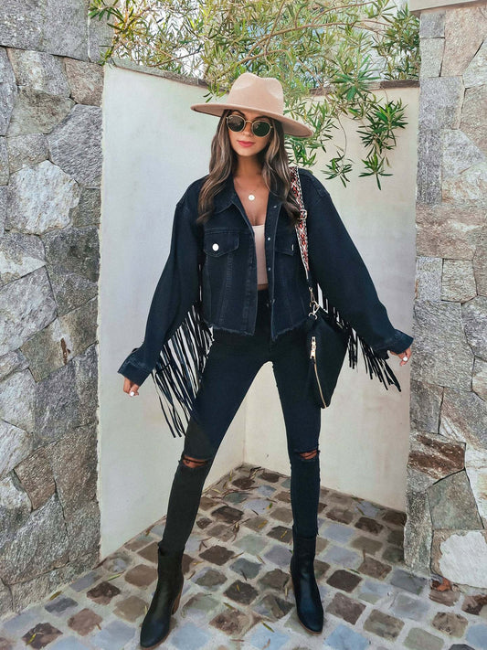 WW | Denim Jacket - Western-inspired style - Durable cotton denim - Leisure & festival wear