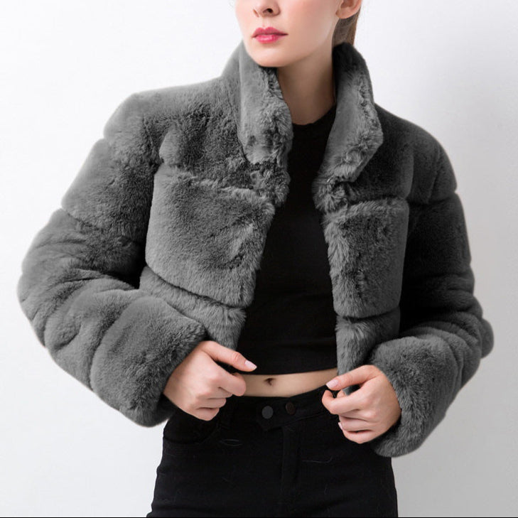 WW | Damen Modische Kurze Jacke Neppels