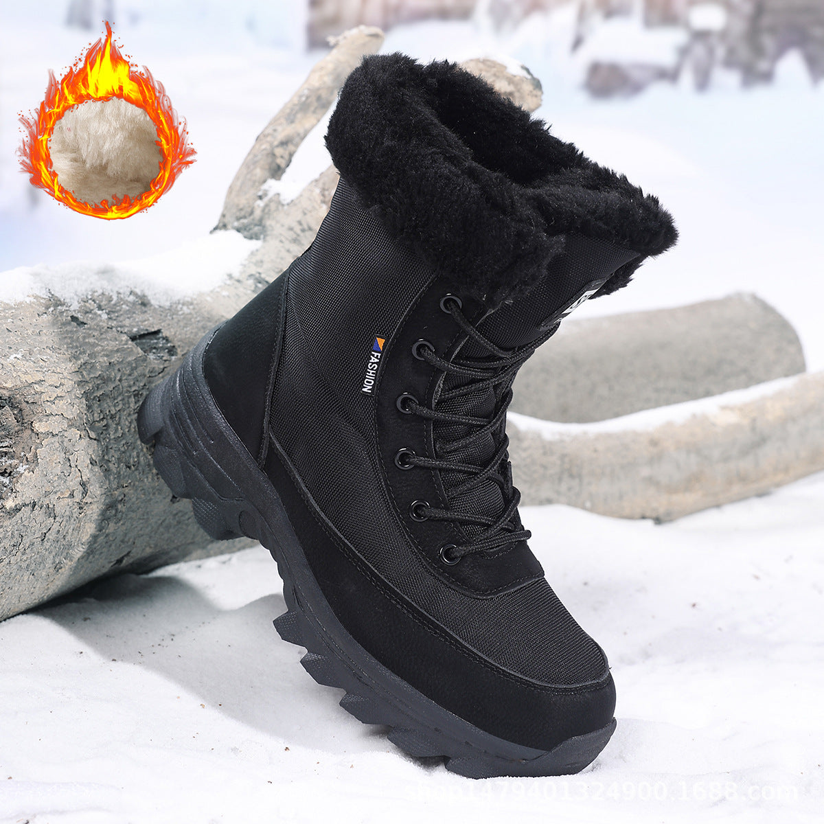 Women's Thermal Winter Boots with Insulating Lining and Non-Slip Sole WW