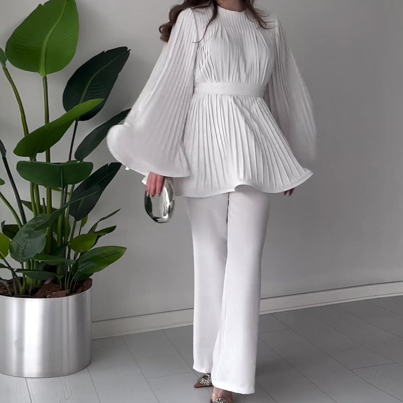 WW swing suit with round neck and batwing sleeves
