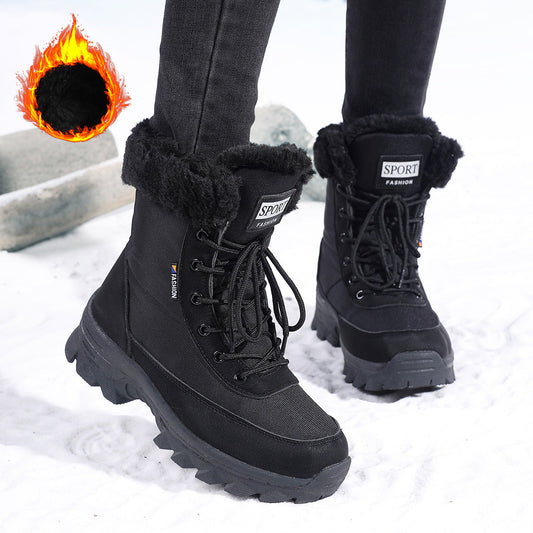 Damen Thermo-Winterstiefel mit isolierendem Futter und rutschfester Sohle WW