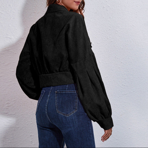 WW | Damen Blouson Jacke Breite Ärmel Design