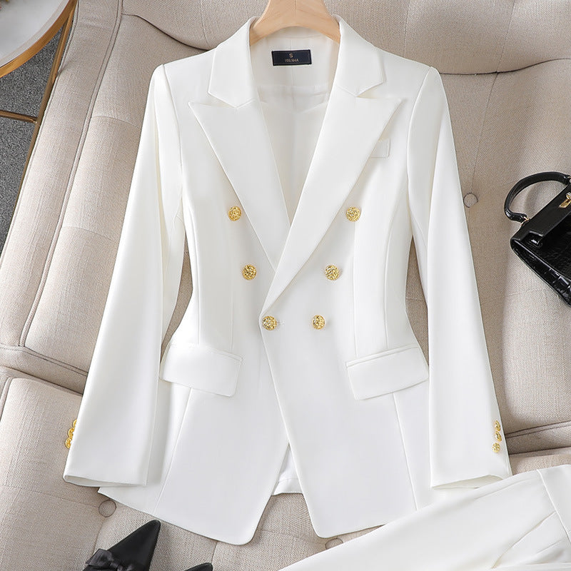 WW | Overall Maßgeschneiderter Schnitt Zweireiher Blazer Individuelle Passform