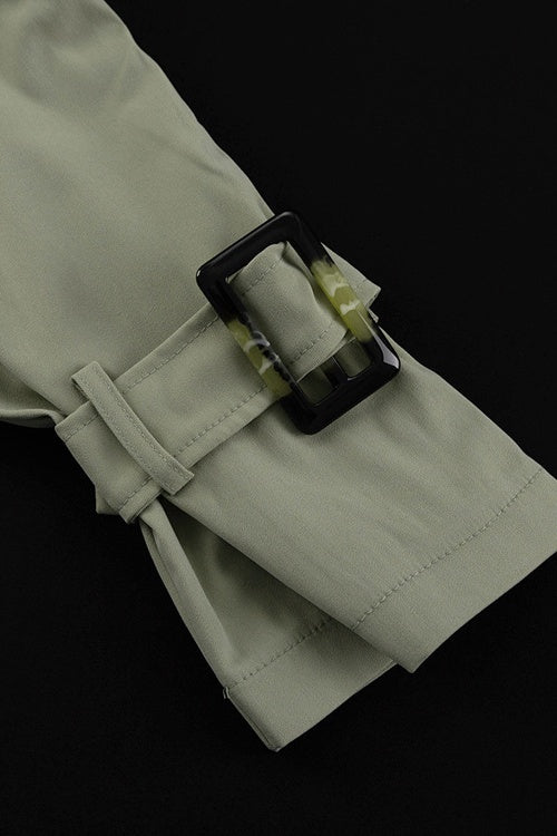 WW | Knopfdetail Gekürzte Jacke & Minirock-Set