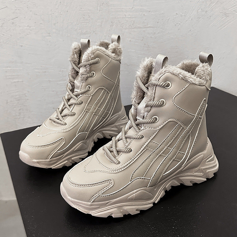 Damen Plüschgefütterte Winter Sneakers WW