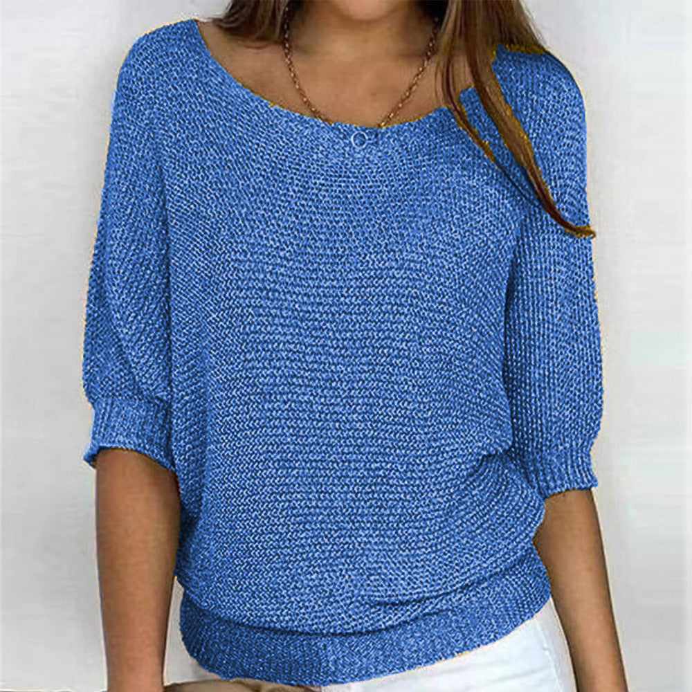 WW | Elegant Three-Quarter Sleeve Comfortable Top