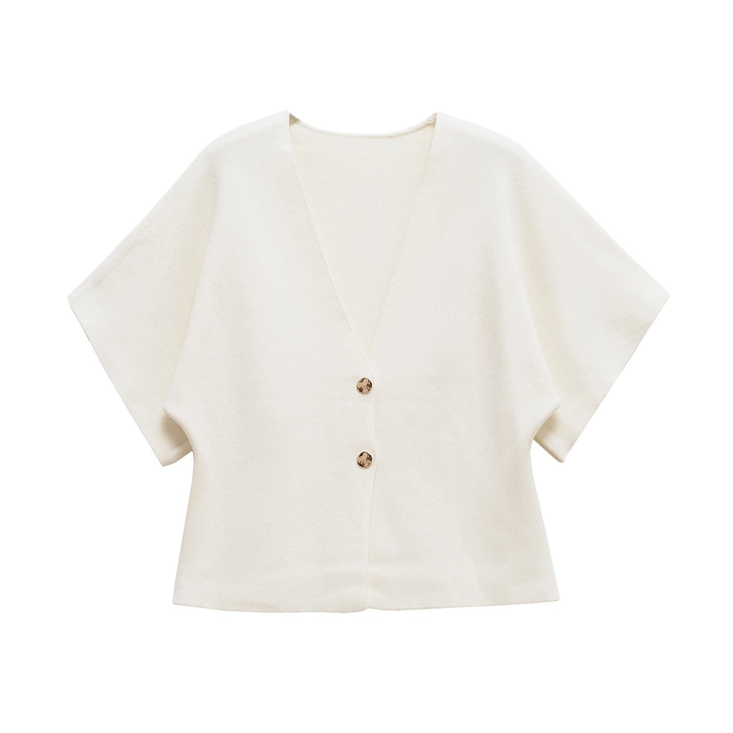 Women's Lightweight Cardigan with Elegant V-Neck and Luxurious Button Details WW