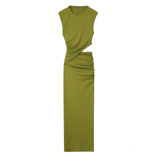 Damen Maxikleid mit elegantem Wickeldesign und raffinierten Raffungselementen WW