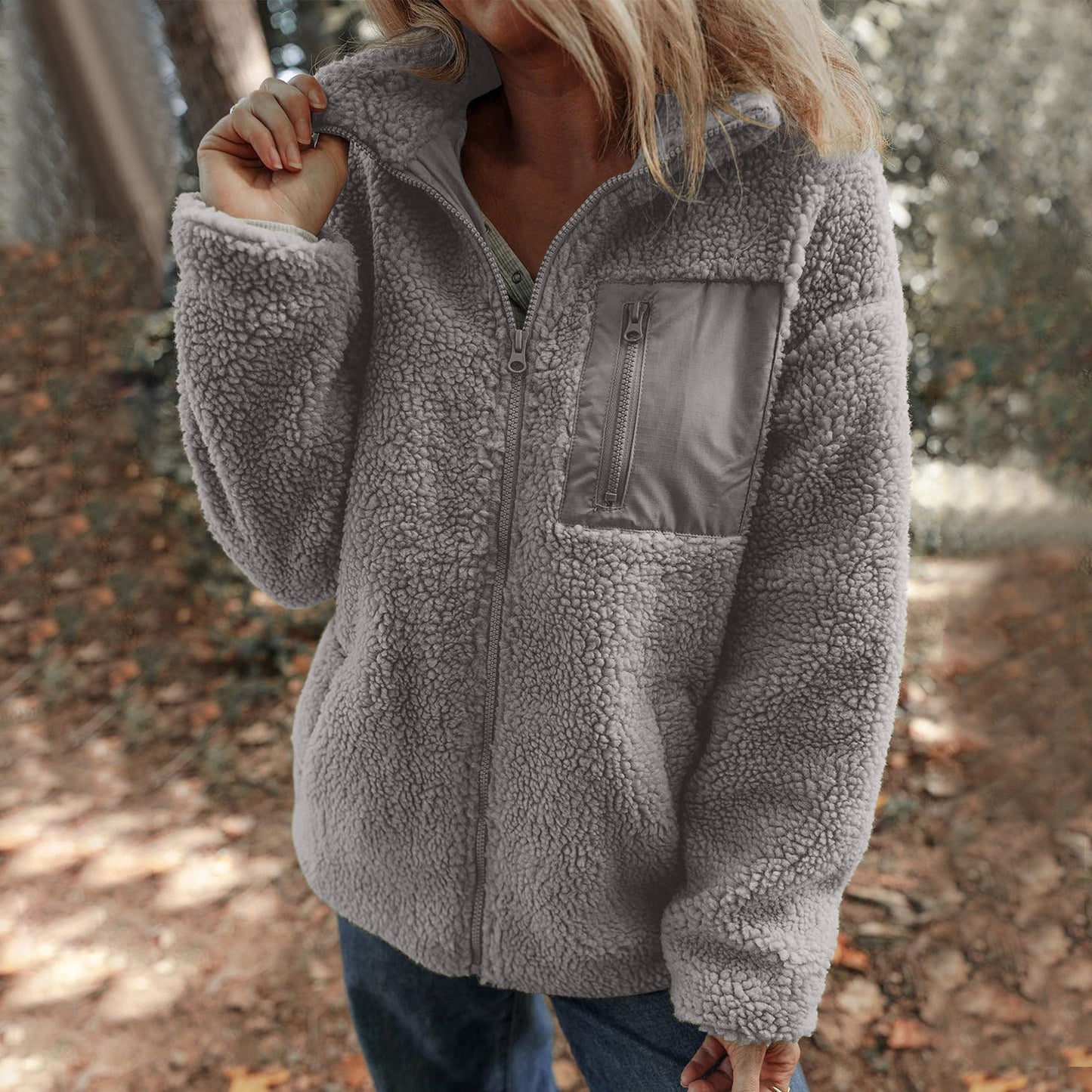 WW | Frauen Fleece Jack Hochkragen Stil