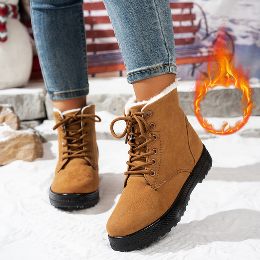 Damen Winterstiefel mit kuscheligem Futter und rutschfester Sohle WW