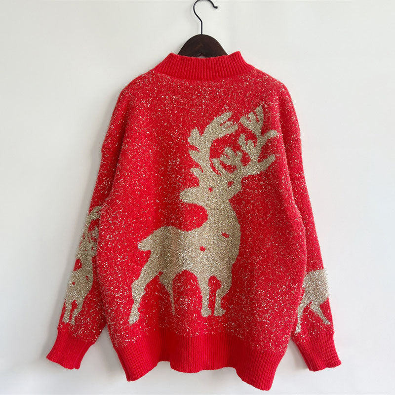WW | Klassischer Weihnachtsstrickpullover für Damen